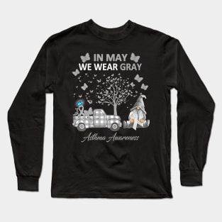 In May We Wear Gray Asthma Awareness Long Sleeve T-Shirt